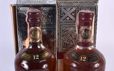 TWO BOTTLES OF CHIVAS REGAL 12 YEAR OLD WHISKEY. (2)