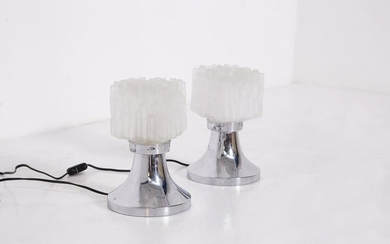 Table Lamps by Gaetano Sciolari in Satin Glass