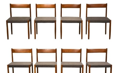 Teak Mid-Century Modern Dining Chairs- Set of 8