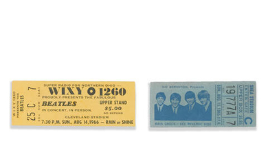 The Beatles: Two Ticket Stubs - U.S., 1965 & 1966