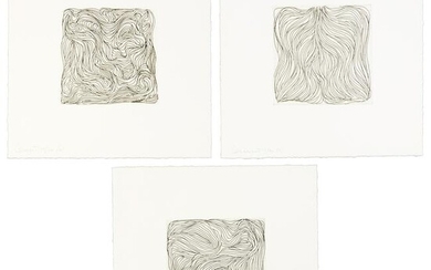 Three etchings signed by Sol LeWitt 1/20
