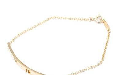 Tiffany Atlas Pierced Bar Diamond Bracelet Pink Gold (18K) Diamond Charm Bracelet Pink Gold
