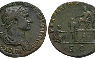 Trajan - Parthamaspates Sestertius