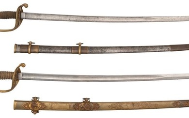 Two Ames Presentation Swords to Lt. Henry Ward (Capt.) 57th Mass Infantry WIA at Antietam