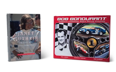 Two Auto Racing Driver Biographies Inscribed to Paul Newman
