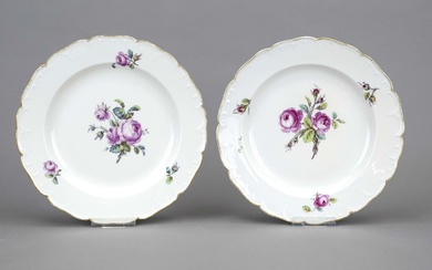 Two flat plates, KPM Berlin, 1800