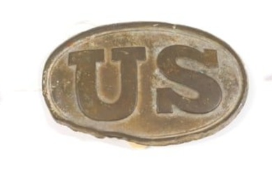 U.S. CARTRIDGE BOX PLATE AND MEDALS