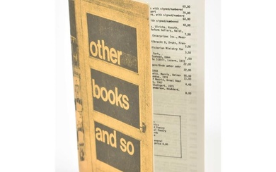 Ulises Carrion, Other Books and So, sales catalogue No.2 1976 Second catalogue of the inventory...