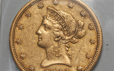 United States 1844-O Liberty $10 Eagle Gold Coin.