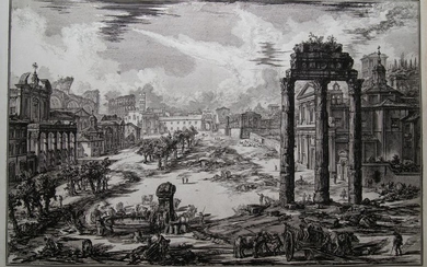 VIEW OF THE FORUM ROMANUM OR CAMPO VACCINO, Year 1772