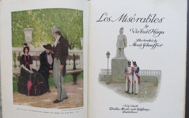 Victor Hugo, Les Miserables 1925 Color Plates Schaeffer