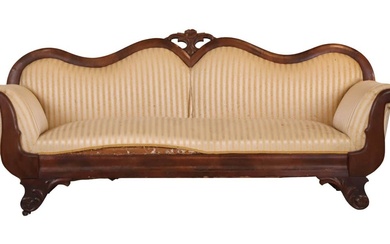 Victorian Carved Mahogany Sofa