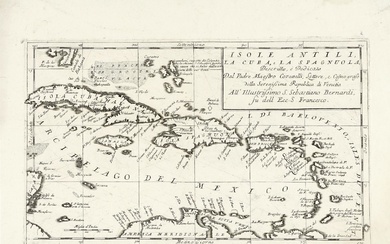 Vincenzo Maria Coronelli (Venezia, 1650 - 1718) Isole Antili, la...