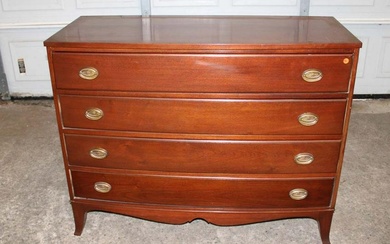 Vintage Continental mahogany 4 drawer chest