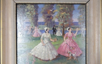 William Speer Signed Oil On Board With Unsigned Painting In...