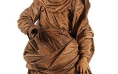 Wooden sculpture of Mary with the boy John
