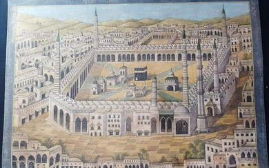 antique Islamic architectural view of Kaaba mecca