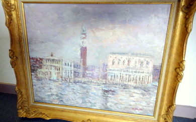 1 HST "Venice" Knife painting W.KNIGHT