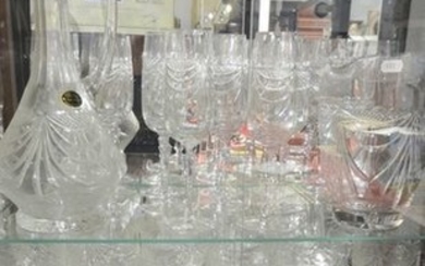 1 Set of 36 pieces of crystal glasses...