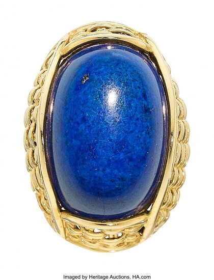10053: Lapis Lazuli, Gold Ring Stones: Lapis lazuli ca