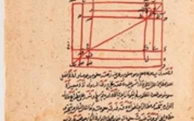 Arabic Manuscript on Paper. Resale Javaher' al-Hesab (Treatise on the Jewels of Arithmetic), 1259 AH [1843 CE].