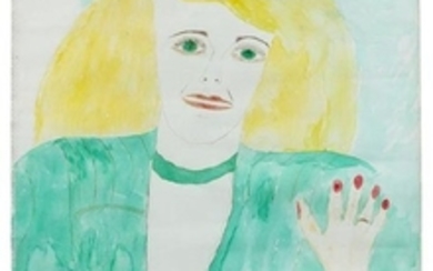 Lee Godie, (American, 1908-1994), Woman in Green