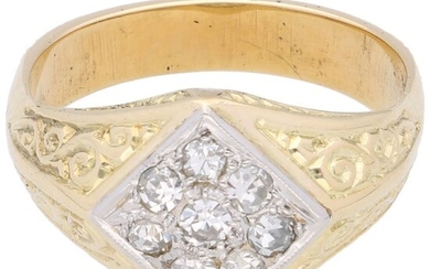 14 kt. Gold - Ring - 0.40 ct Diamond