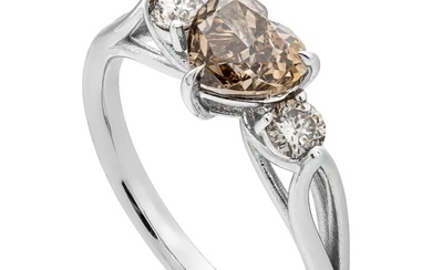 1.49 tcw VVS1 - VVS2 Diamond Ring - 14 kt. White gold - Ring - 1.23 ct Diamond - 0.26 ct Diamonds - No Reserve Price
