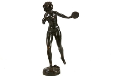 An bronze figure of a female nude, early...