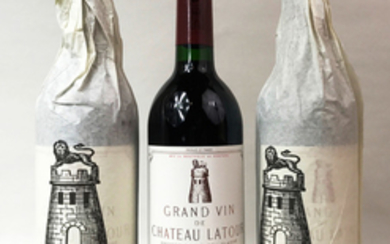 3 bts Pauillac Ch. Latour 1er Grand Cru Classé 0.75 L 1992