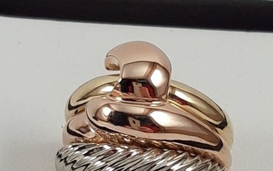 18 kt. Gold, Pink gold, White gold - Ring