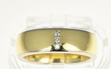 18 kt. Gold - Ring - 0.06 ct Diamonds