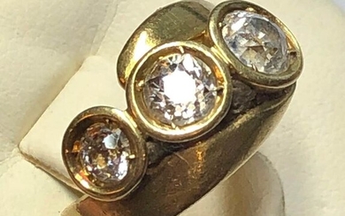 18 kt. Yellow gold - Ring - 1.50 ct Diamond - Diamond