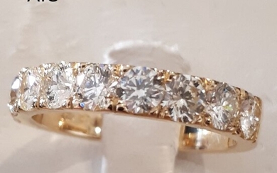 18 kt. Yellow gold - Ring - 1.90 ct Diamond