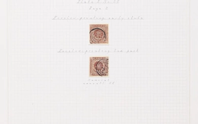 1851. 4 RBS Ferslew. Plate II, no. 25. “set” mounted on albumpage,...