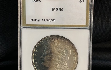 1886 Morgan Silver Dollar NCI MS64