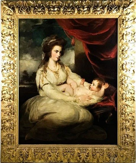 18th C Portrait Painting after Sir Joshua Reynolds