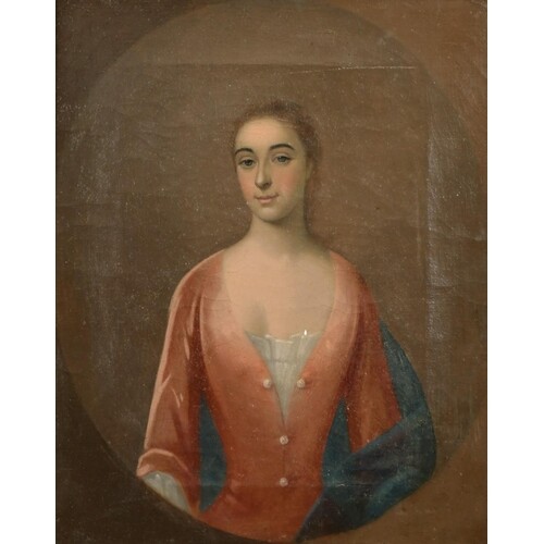 18th Century French School, a half-length portrait of a lady...
