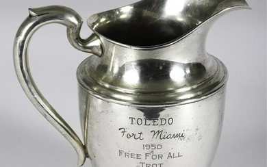 1950 TOLEDO FORT MIAMI STERLING SILVER PITCHER