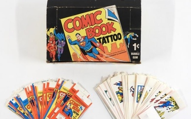 1967 Topps DC Comics Comic Book Tattoo Collection