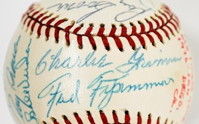 1976 MLB Old Timers Game Signed Baseball