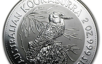1992 Australia 2 oz Silver Kookaburra BU