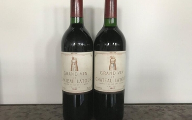 2 Bottles Château Latour 1987 - Pauillac 1er GCC
