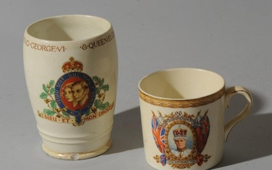 2 English Coronation Mugs