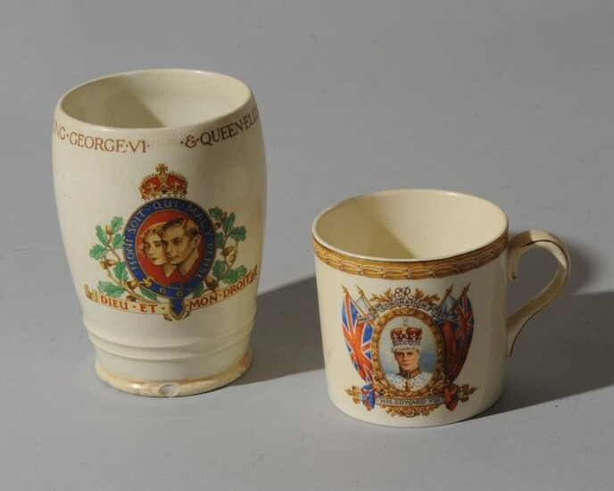 2 English Coronation Mugs