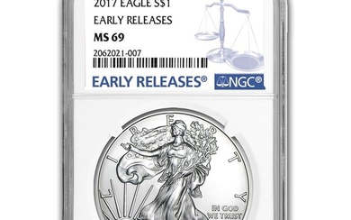 2017 American Silver Eagle MS-69 NGC