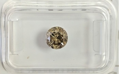 1.00 ct - Natural Fancy Diamond - Yellowish Brown color - I2 - NO RESERVE!