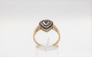 15 kt. Gold - Ring - 1.25 ct Diamond