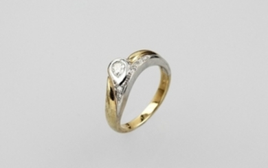 14 kt gold ring with diamond and...