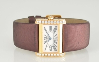 CARTIER Divan 18k pink gold ladies wristwatch...